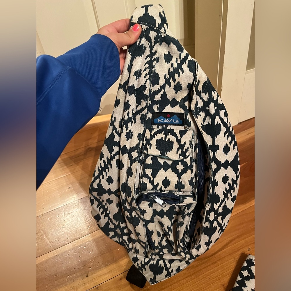 KAVU crossbody backpack with matching wallet
